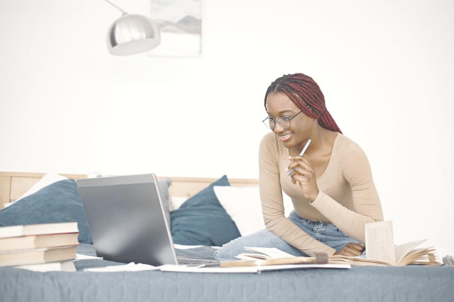 Collaborative workspace showing financial planning and strategy development